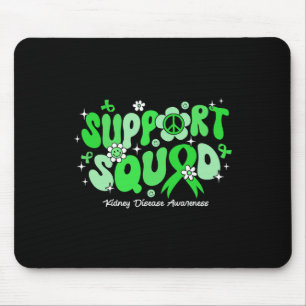 Groovy Support Squad Green Ribbon Niere Krankheit Mousepad