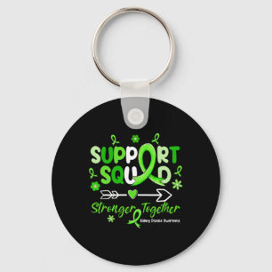 Groovy Support Squad Green Ribbon Niere Krankheit Schlüsselanhänger