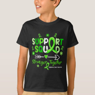 Groovy Support Squad Grünes Band Lymphom Krebs T-Shirt