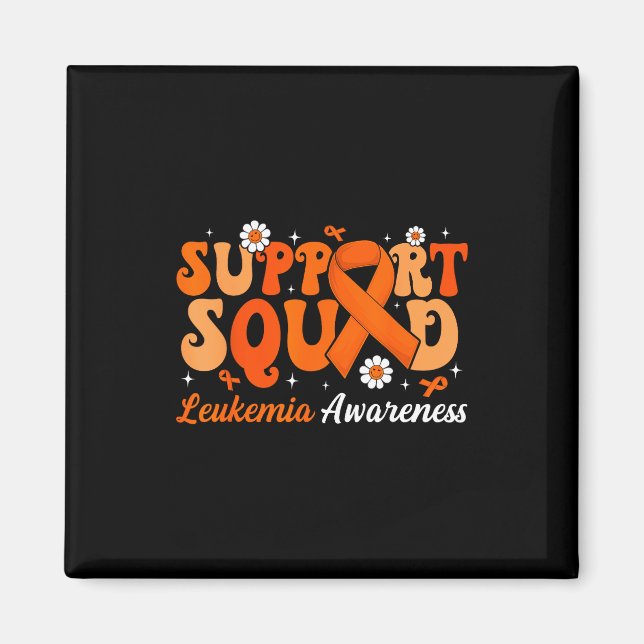 Groovy Support Squad Leukämie-Bewusstseinsmonat Vi Magnet (Vorne)