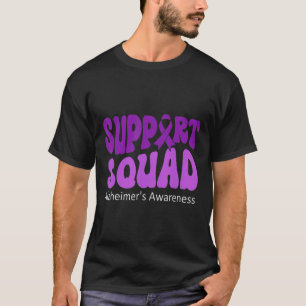 Groovy Support Squad Lila Ribbon Brain Heimerhei T-Shirt