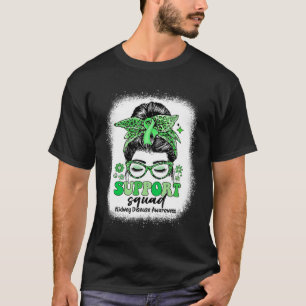 Groovy Support Squad Messy Bun Niere Krankheit T-Shirt