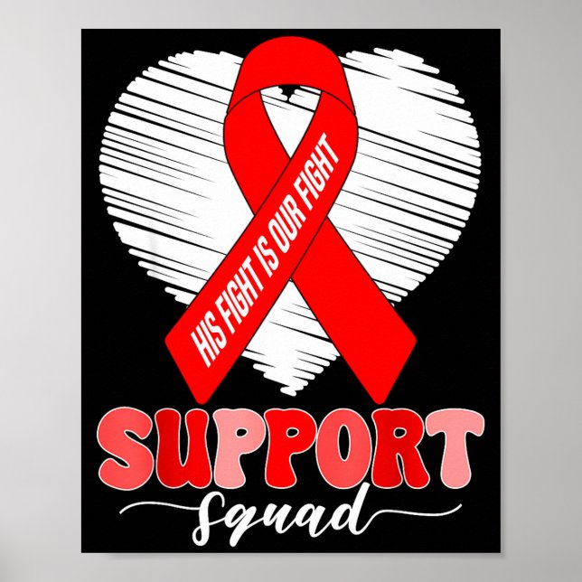 Groovy Support Squad Sein Kampf ist unser Kampf He Poster (Vorne)