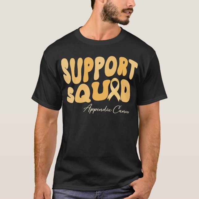 Groovy Support Staffelblutkrebs-Bewusstsein T-Shirt (Vorderseite)
