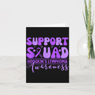 Groovy-Support-Team Hodgkin-Lymphom Lavendel Karte