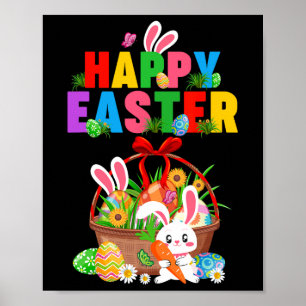 Groovy Süßer Hase Ostern Ei Bysket Ostertag Mädche Poster