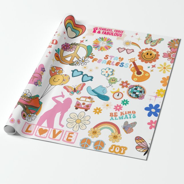 GROOVY SWIFT-STYLE DEKORATION   GESCHENKPAPIER (Ungerollt)