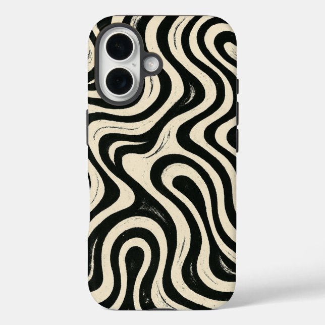 Groovy Swirl Handyhülle Case-Mate iPhone Hülle (Rückseite)