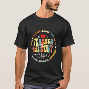 Groovy TA Lehrer Assistent Crew Lehrer Zurück zur T-Shirt