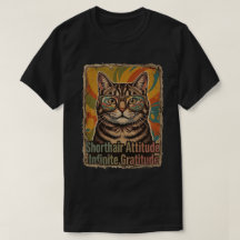 Groovy Tabby-Katzenbrille Retro-Patch-Art