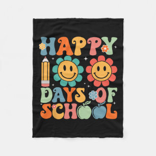 Groovy Teacher Student 100. Tag der Schule glückli Fleecedecke