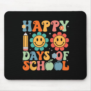 Groovy Teacher Student 100. Tag der Schule glückli Mousepad
