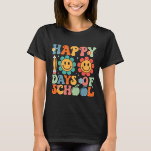 Groovy Teacher Student 100. Tag der Schule glückli T-Shirt