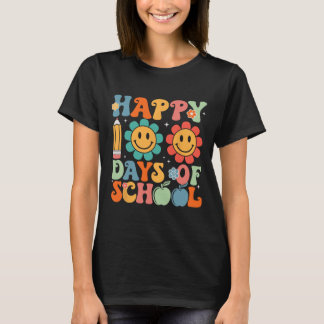 Groovy Teacher Student 100. Tag der Schule glückli T-Shirt