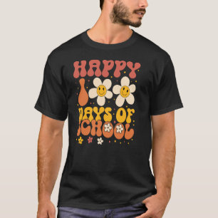 Groovy Teacher Student glücklich 100 Tage der Schu T-Shirt