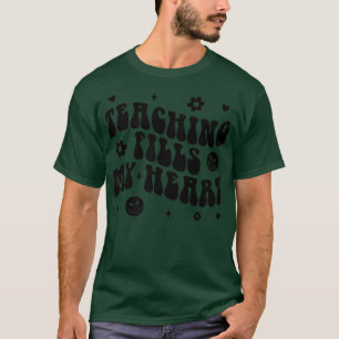 Groovy Teaching füllt meinen Herzlehrer Life Back T-Shirt