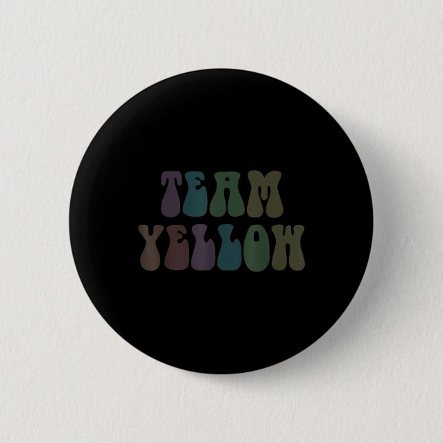 Groovy Team Yellow War Game 60er Go Summer Camp An Button (Vorderseite)