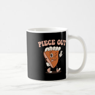 Groovy Thankful Pumpkin Pie Retro Piece Out Danke Kaffeetasse