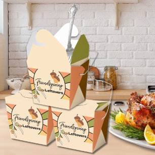Groovy Thanksgiving-Reste-To-Go-Box Geschenkschachtel
