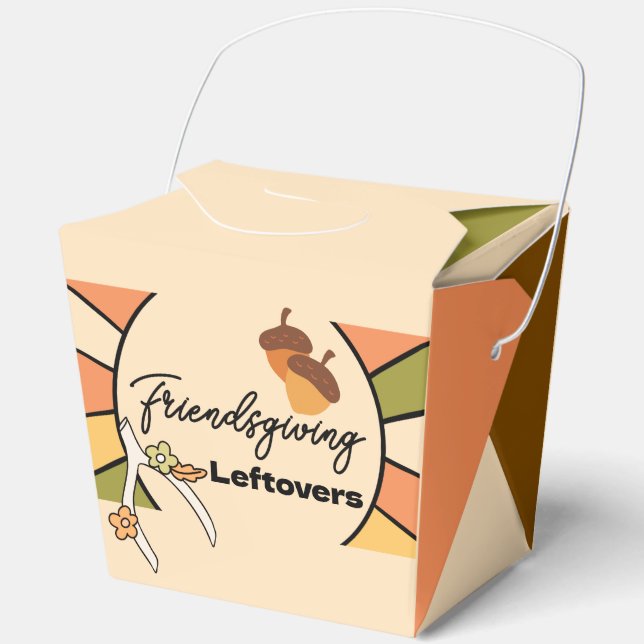 Groovy Thanksgiving-Reste-To-Go-Box  Geschenkschachtel (Vorderseite)