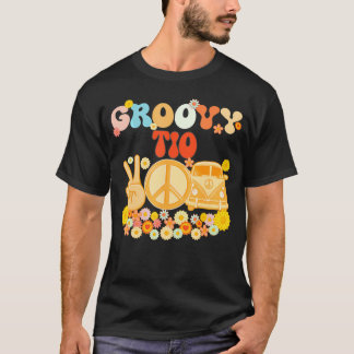 Groovy Tio Matching Family Baby Shower Vater's Da T-Shirt