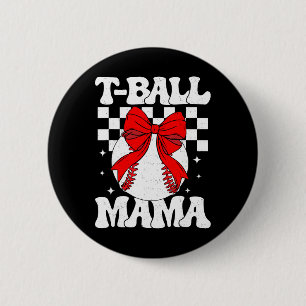 Groovy Tll Mama Softll T-ll Mama Karierte Mütter Button