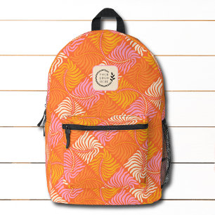 Groovy Topical Floral Add Logo Corporate Bedruckter Rucksack