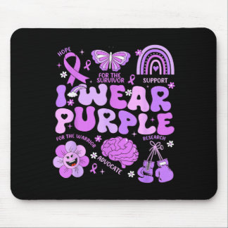 Groovy trägt lila zur Unterstützung des Epilepsie- Mousepad