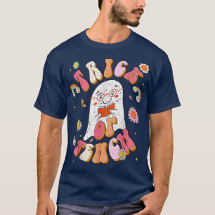Groovy Trick oder lehren Funny Teacher Halloween K T-Shirt