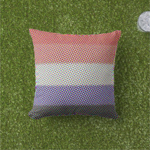 Groovy Trippy Abstract Cupioromantische Pride-Flag Kissen