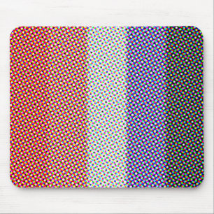 Groovy Trippy Abstract Cupioromantische Pride-Flag Mousepad