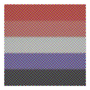 Groovy Trippy Abstract Cupioromantische Pride-Flag Poster