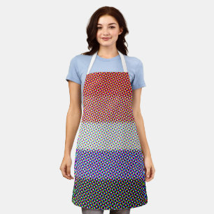 Groovy Trippy Abstract Cupioromantische Pride-Flag Schürze
