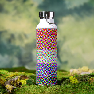 Groovy Trippy Abstract Cupioromantische Pride-Flag Trinkflasche