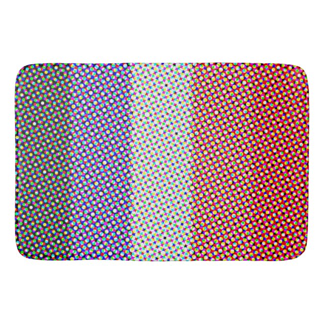 Groovy Trippy Abstrakte Cupioromantic Pride Flag Badematte (Vorderseite)