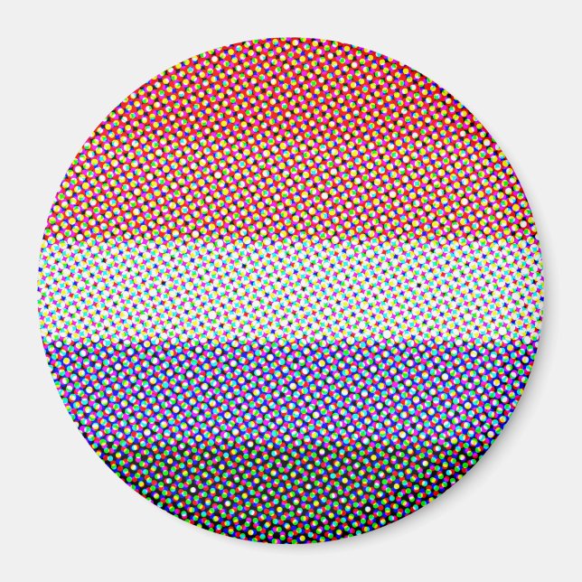 Groovy Trippy Abstrakte Cupioromantic Pride Flag Magnet (Vorne)