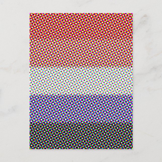 Groovy Trippy Abstrakte Cupioromantic Pride Flag Postkarte (Vorderseite)