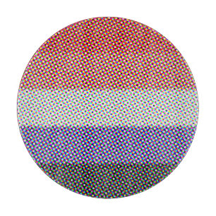 Groovy Trippy Abstrakte Cupioromantic Pride Flag Schneidebrett