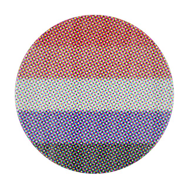 Groovy Trippy Abstrakte Cupioromantic Pride Flag Schneidebrett (Vorderseite)