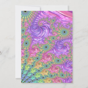 Groovy Trippy Boho Juwel-Ton Regenbogen Fraktal