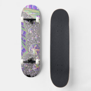 Groovy Trippy Funky Psychedelic Fraktal Art Skateboard