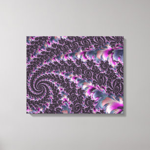Groovy Trippy Funky Psychedelic Spiral Fraktal Art Leinwanddruck