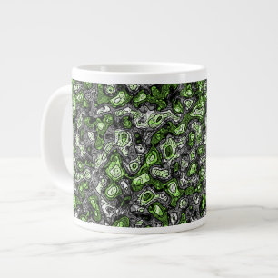Groovy Trippy Grungy Funky Abstrakt Agender Pride Jumbo-Tasse
