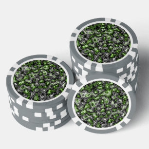 Groovy Trippy Grungy Funky Abstrakt Agender Pride Pokerchips