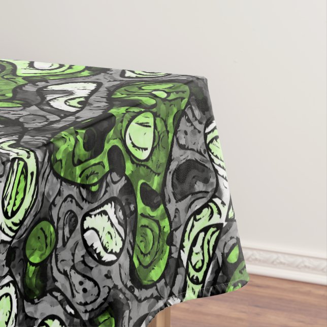 Groovy Trippy Grungy Funky Abstrakt Agender Pride Tischdecke (Beispiel)