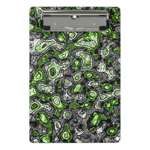 Groovy Trippy Grungy Funky Abstrakt Agender Stolz Mini Klemmbrett