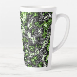 Groovy Trippy Grungy Funky Abstrakte Agender Pride Milchtasse