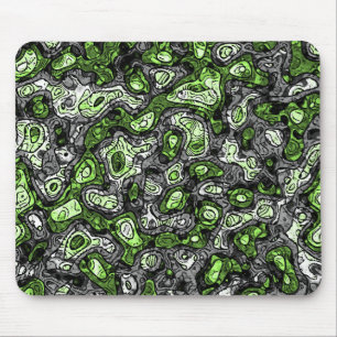 Groovy Trippy Grungy Funky Abstrakte Agender Pride Mousepad