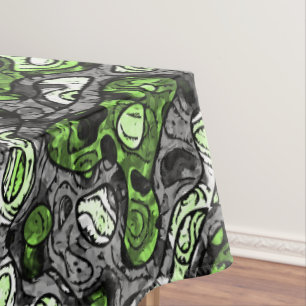 Groovy Trippy Grungy Funky Abstrakte Agender Pride Tischdecke