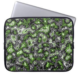 Groovy Trippy Grungy Funky Abstrakte Agender-Stolz Laptopschutzhülle